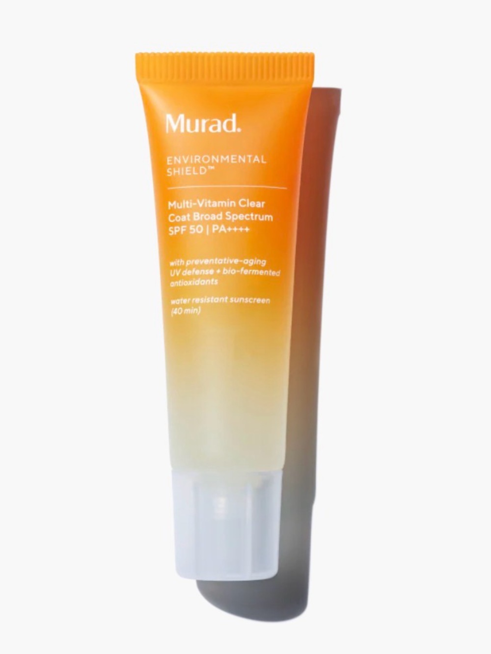 Murad Multi-Vitamin Clear Coat SPF 50 Sunscreen Tube - Orange Gradient
